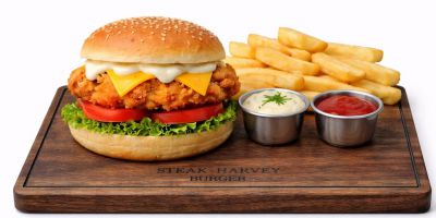 Çıtır Tavuk Burger - Harvey Burger Dörtyol